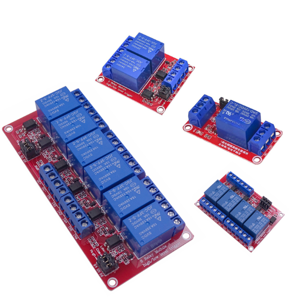 Relay 8 Channel Board - 1 2 4 6 8 Channel