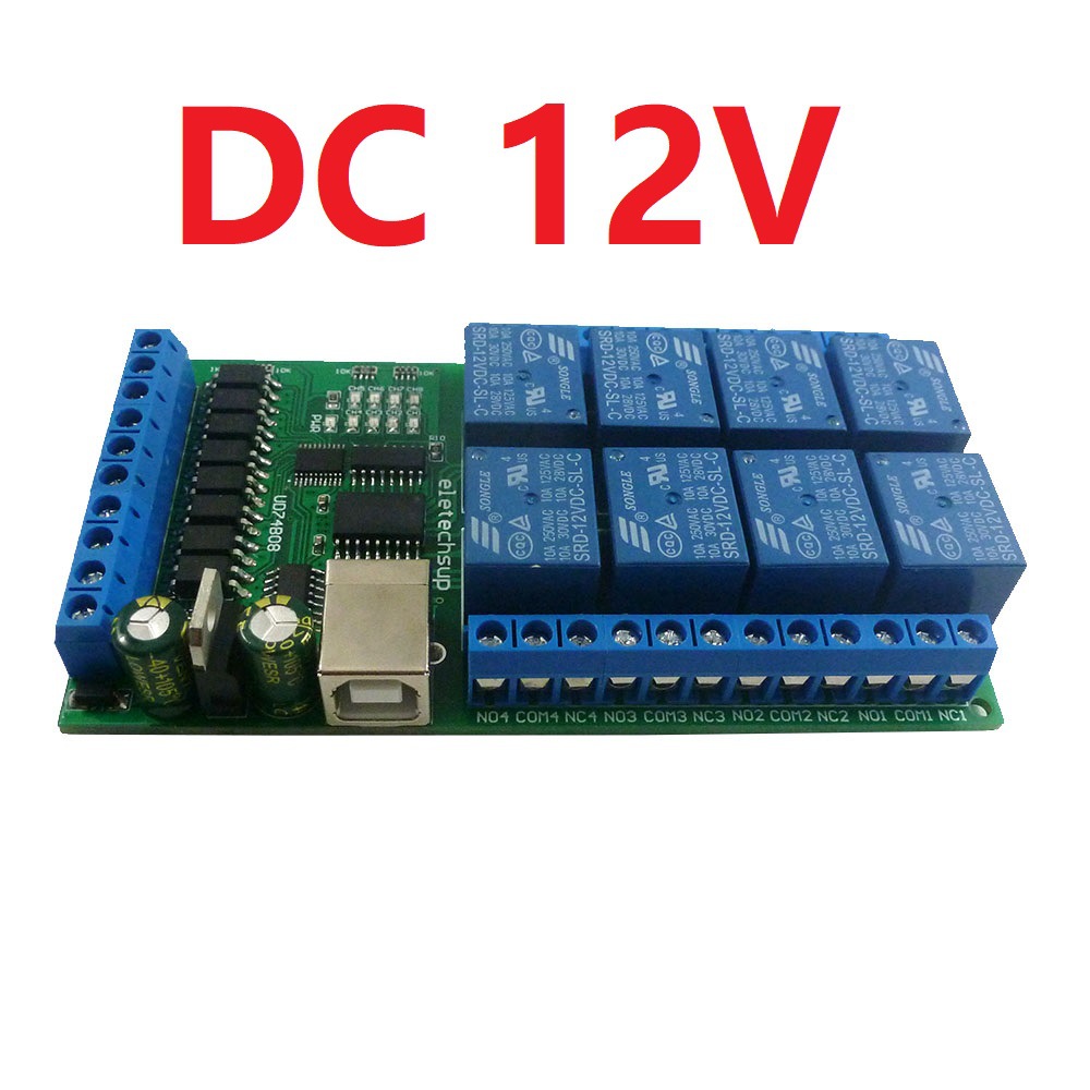 Shelly Relay Module - UD74B08 8 Channel USB Relay I/O