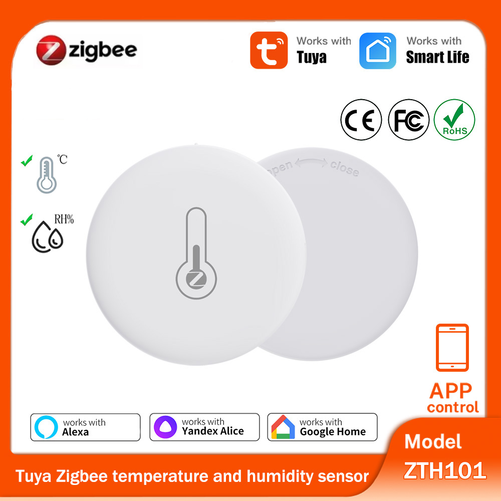 Temperature Humidity Sensor - Tuya Zigbee Temperature Humidity Sensor Required