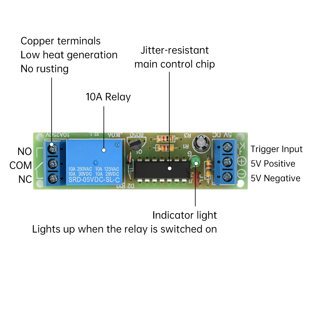 DC 5V Flip-Flop Latch Relay Mo - Shelly Relay Module reseña y precio