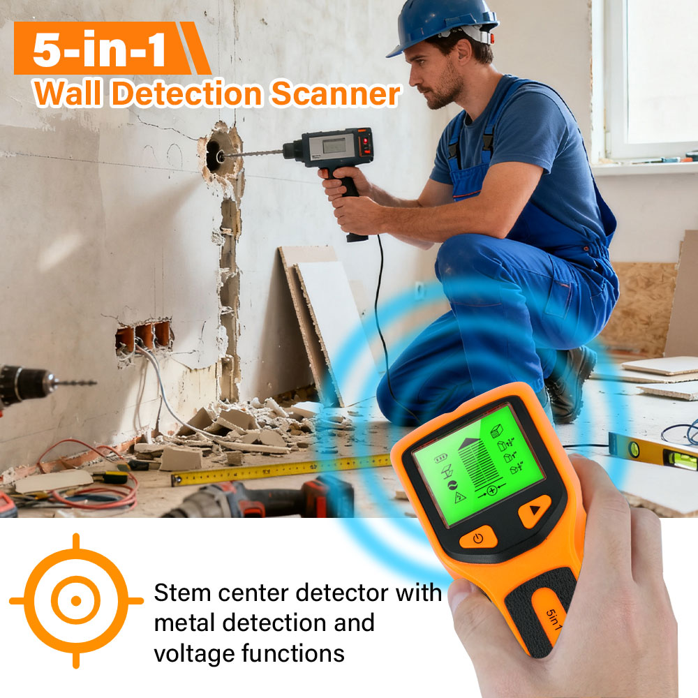 Handheld 5 in 1 Digital Wall S - Water Leak Detector Wired reseña y precio