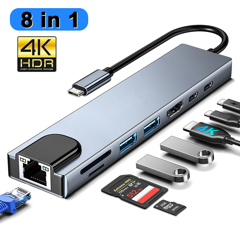 8 In 1 USB Type C Hub for MacB - Home Assistant Sd reseña y precio