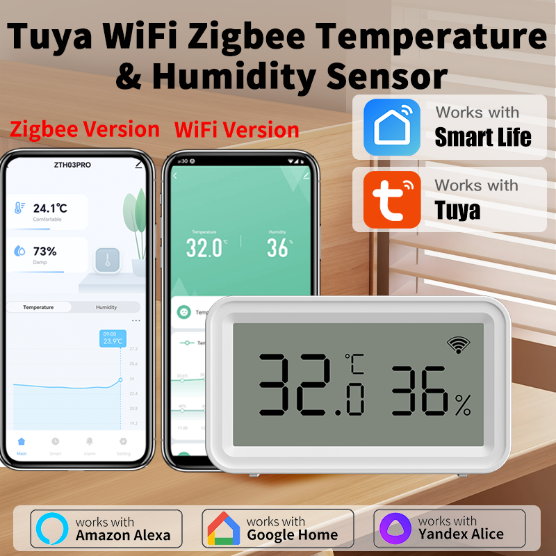 Tuya Zigbee WiFi Thermometer H - Temperature Humidity Sensor reseña y precio
