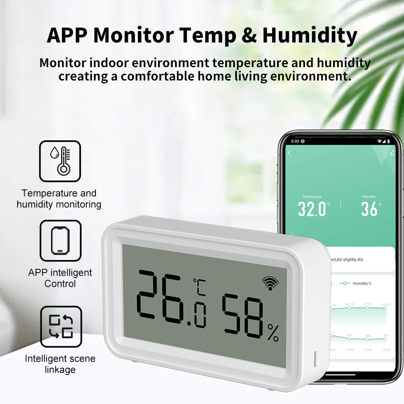 Tuya Zigbee WiFi Thermometer H - Temperature Humidity Sensor reseña y precio