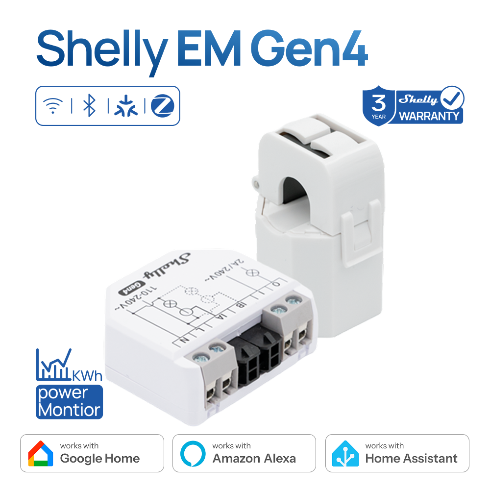 Shelly EM Gen4 Zigbee Energy M - Shelly Relay Module reseña y precio