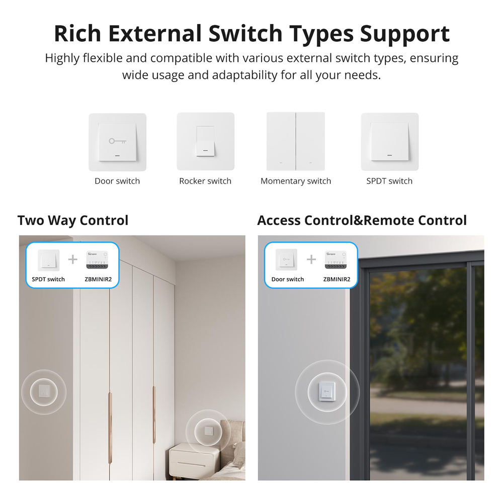 SONOFF ZBMINIR2 Zigbee Smart S - Sonoff Basic Switch reseña y precio