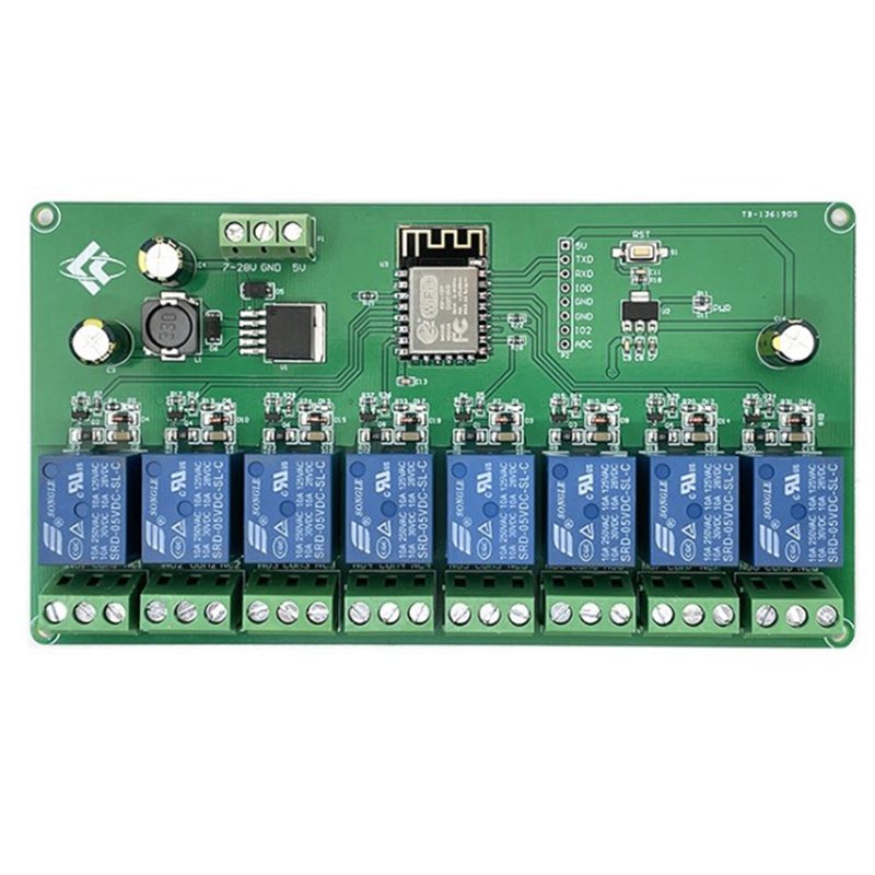 ESP8266 WIFI 8 Channel Relay M - Relay 8 Channel Board reseña y precio