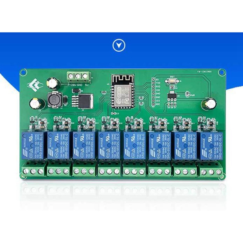 ESP8266 WIFI 8 Channel Relay M - Relay 8 Channel Board reseña y precio