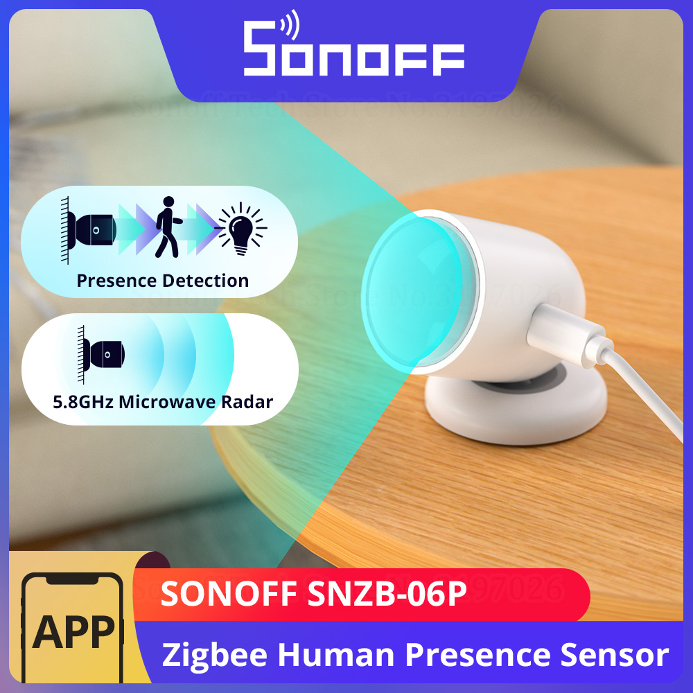 SONOFF SNZB-06P Zigbee Human P - Sonoff Basic Switch reseña y precio