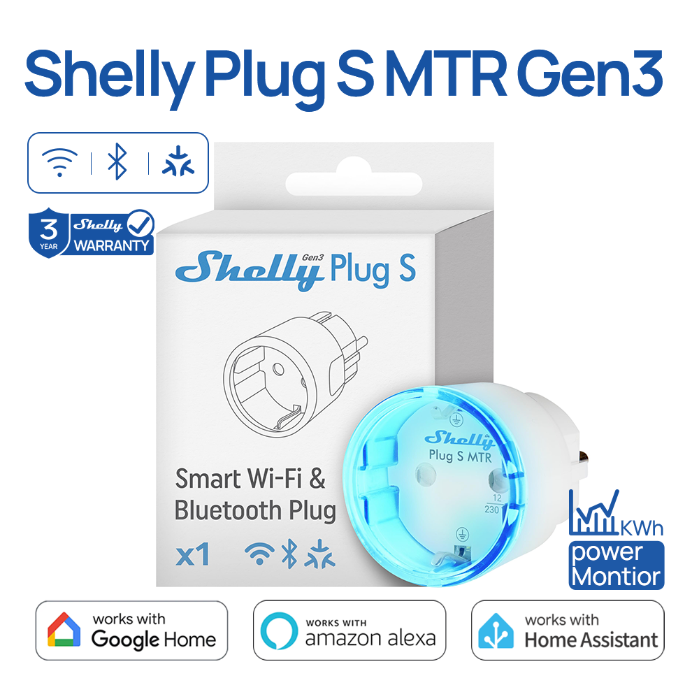 Shelly Plug S MTR Gen3 Matter  - Shelly Relay Module reseña y precio