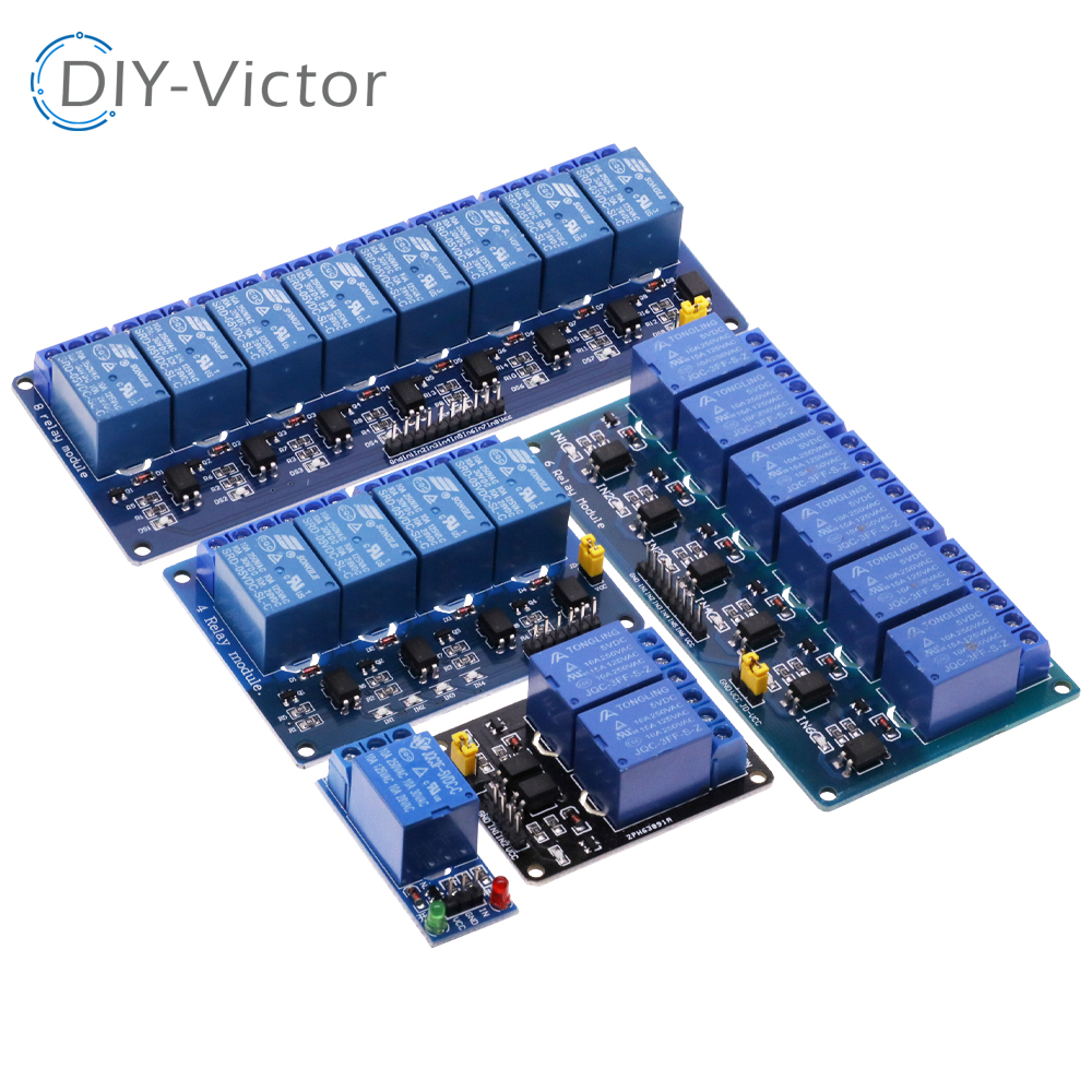 1 2 4 6 8 Channel DC 5V 12V Re - Relay 8 Channel Board reseña y precio