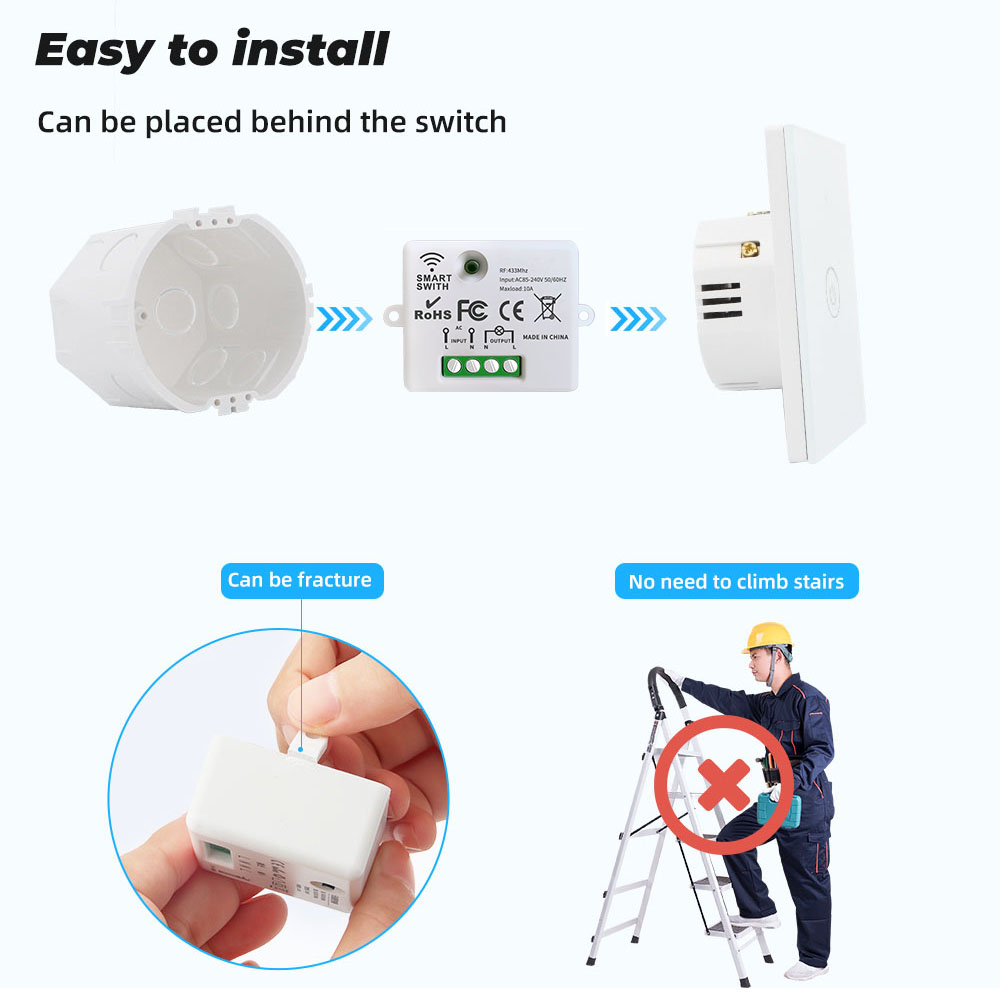 RF433 Smart Wireless Switch Se - Home Automation Technology reseña y precio