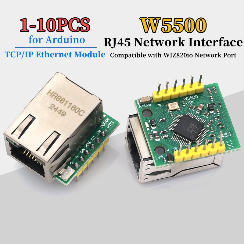 1/5/10Pcs W5500 Module TCP/IP  - Ethernet Module W5500 reseña y precio