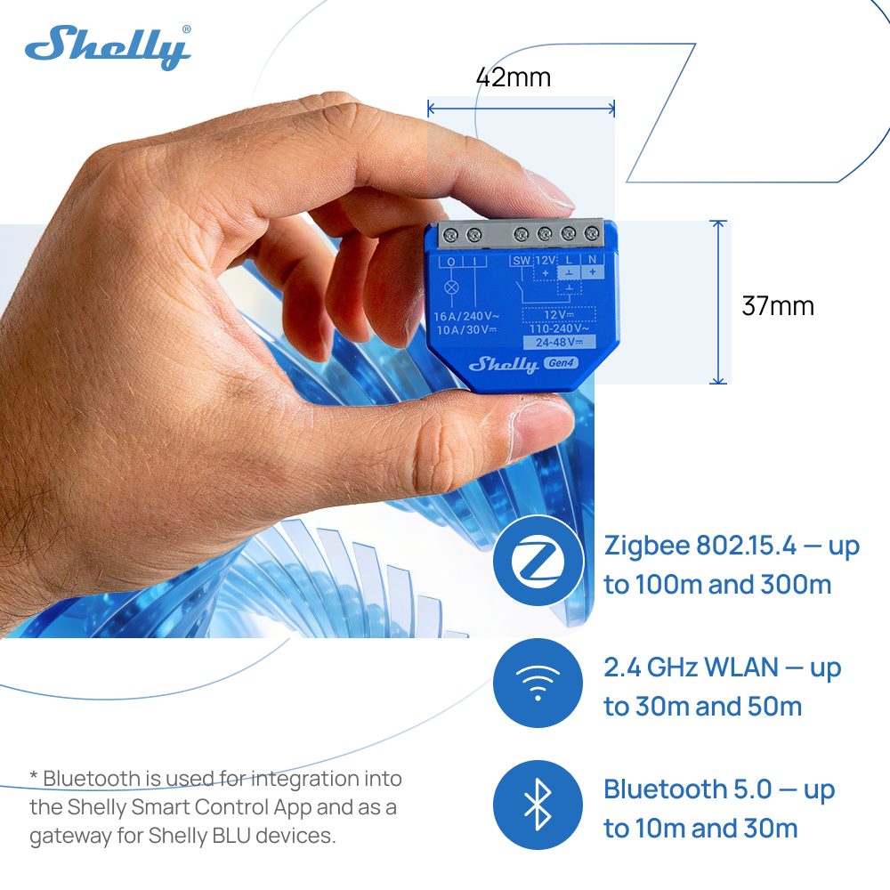 Shelly 1 Gen4 Zigbee Dry Conta - Shelly Relay Module reseña y precio