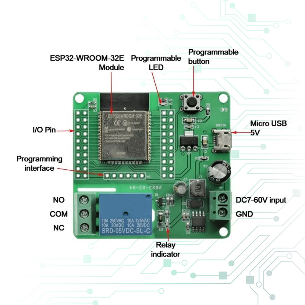 ESP32 ESP32- Development Board - Relay 8 Channel Board reseña y precio