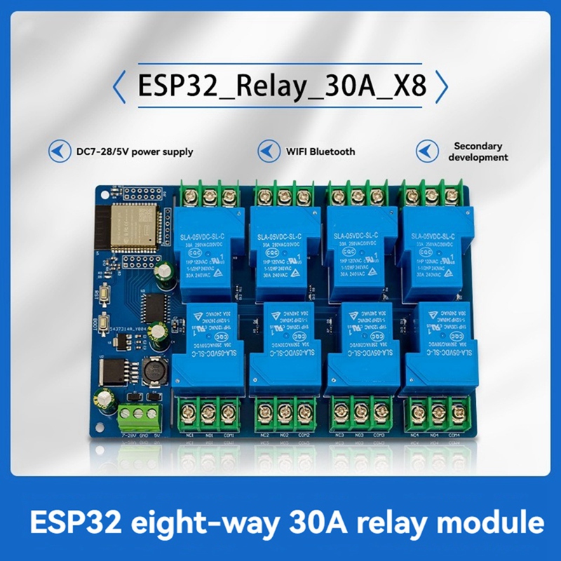 8 Channel Relay Module 30A DC7 - Relay 8 Channel Board reseña y precio
