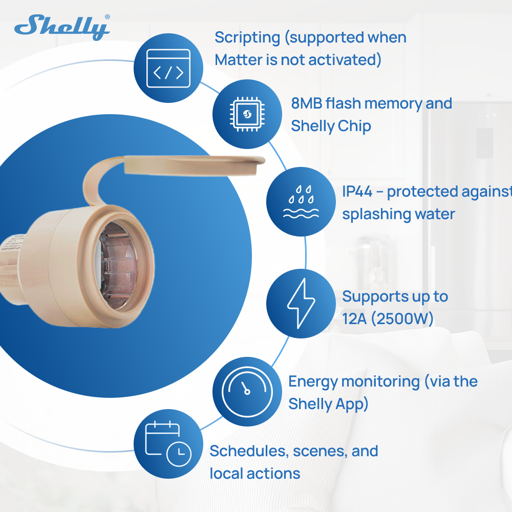 Shelly Outdoor Plug S Gen3 Pow - Shelly Relay Module reseña y precio