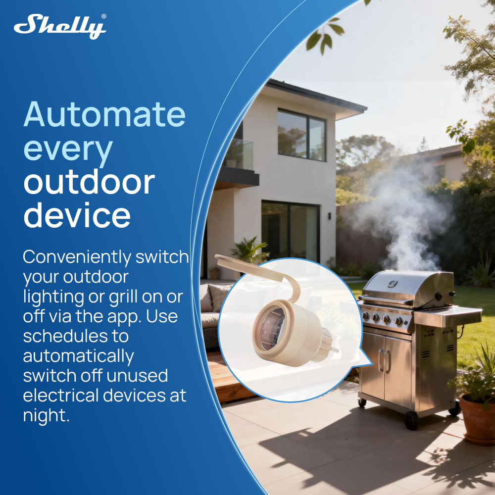Shelly Outdoor Plug S Gen3 Pow - Shelly Relay Module reseña y precio