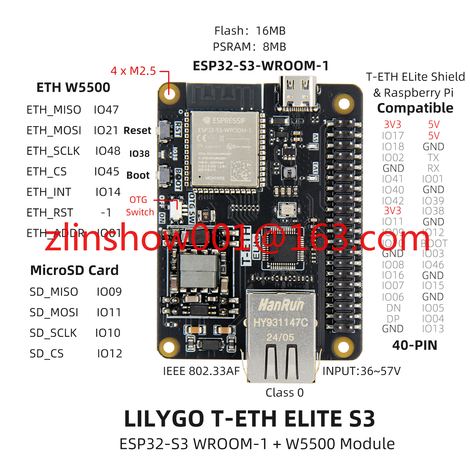 T-ETH-ELite ESP32-S3 Ethernet  - Ethernet Module W5500 reseña y precio