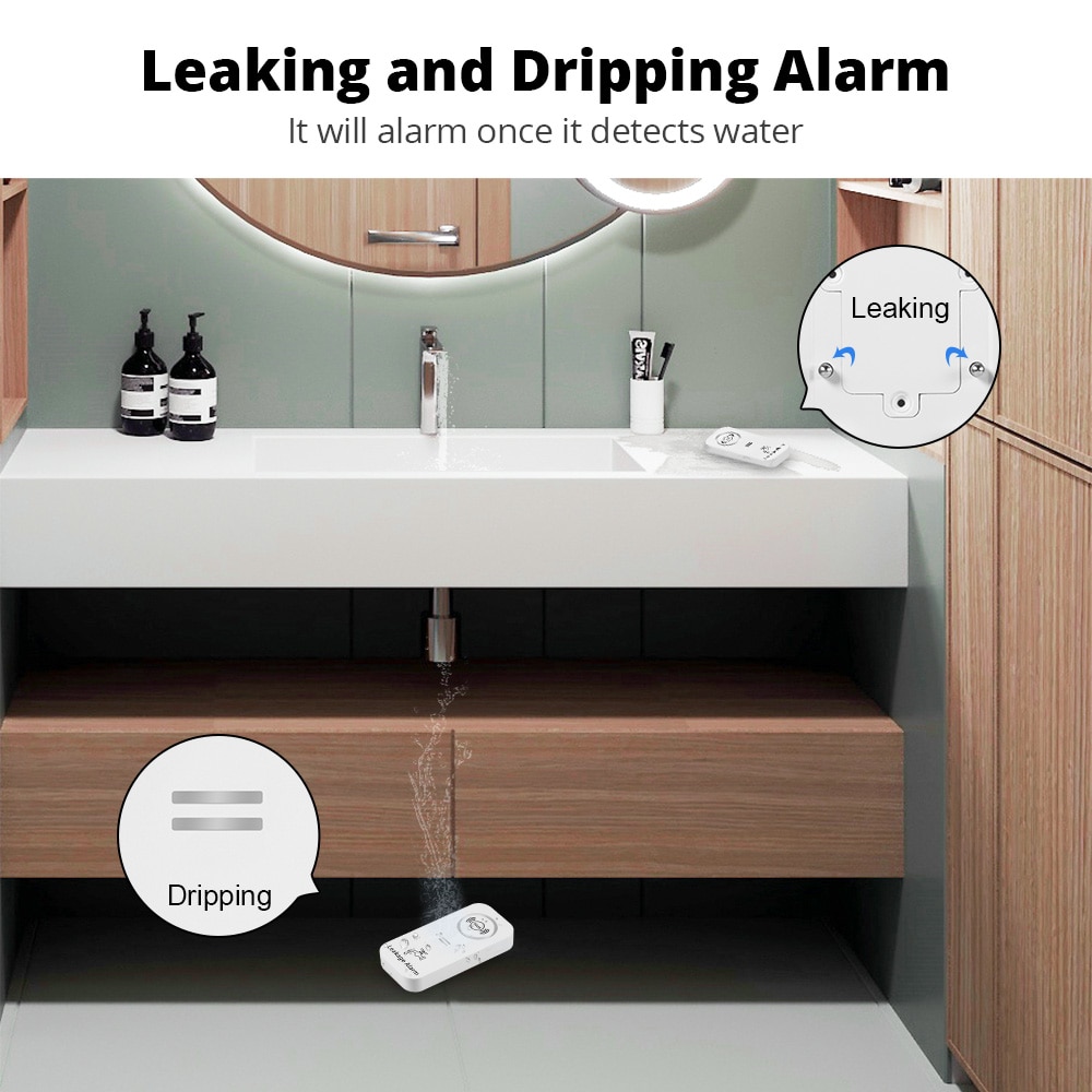 KERUI Wireless Water Sensor 90 - Home Automation Technology reseña y precio