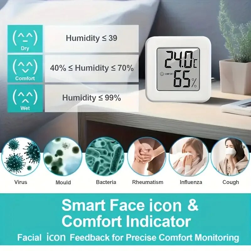 Digital Hygrometer Thermometer - Temperature Humidity Sensor reseña y precio