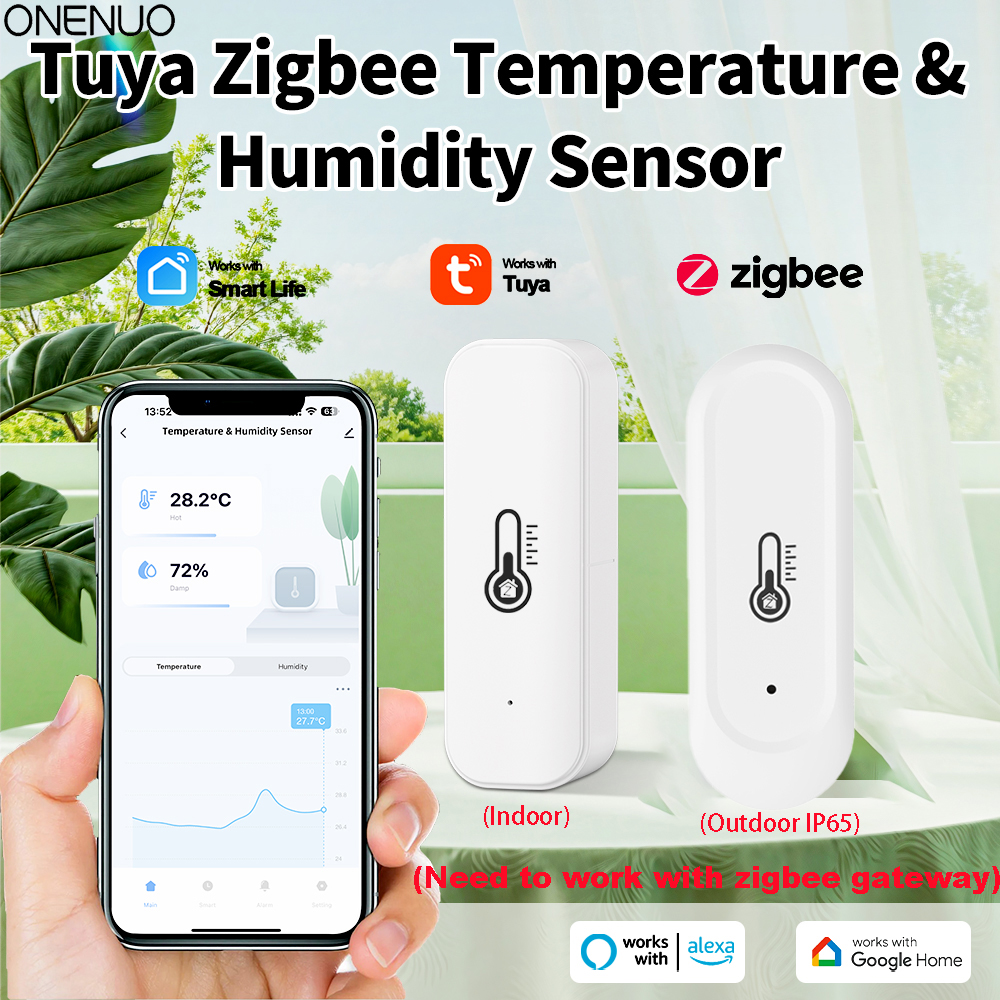 Tuya ZIgbee IP65 Waterproof Ou - Temperature Humidity Sensor reseña y precio