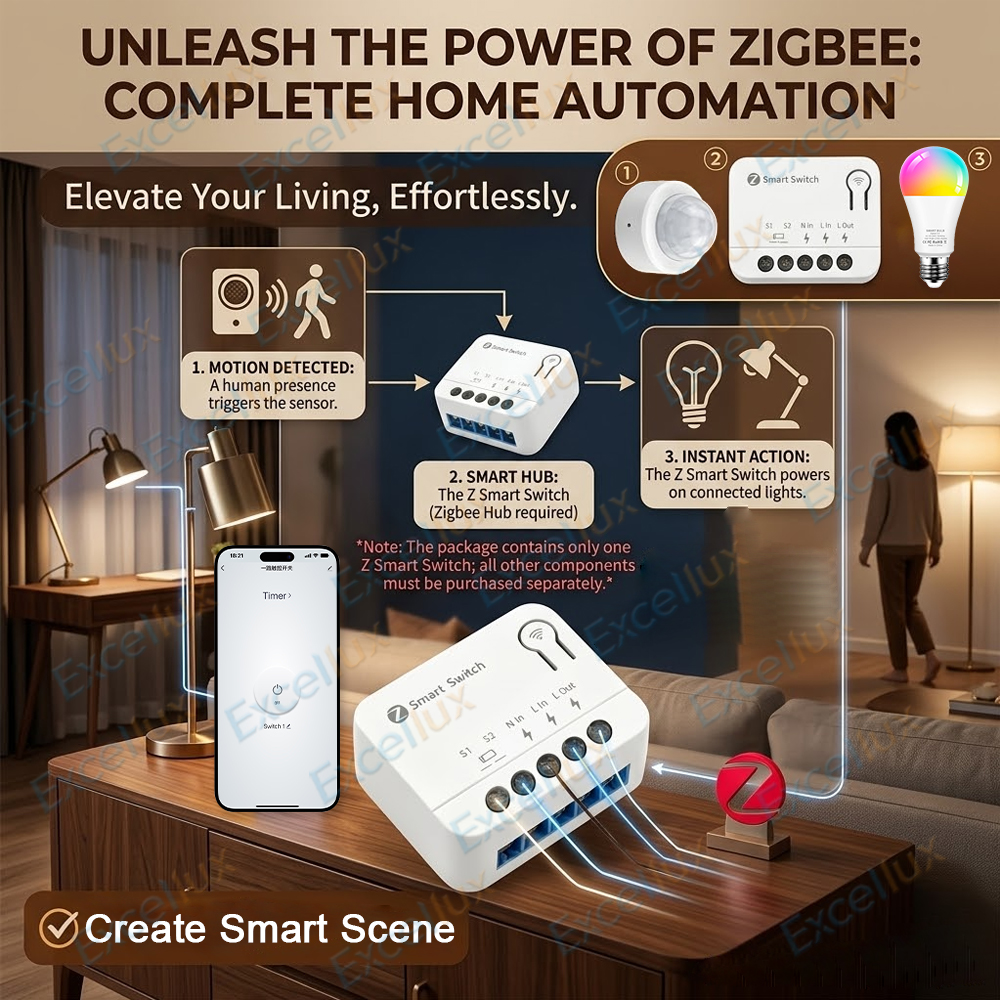 Ultra Mini ZigBee Smart Switch - Diy Home Automation Hub reseña y precio