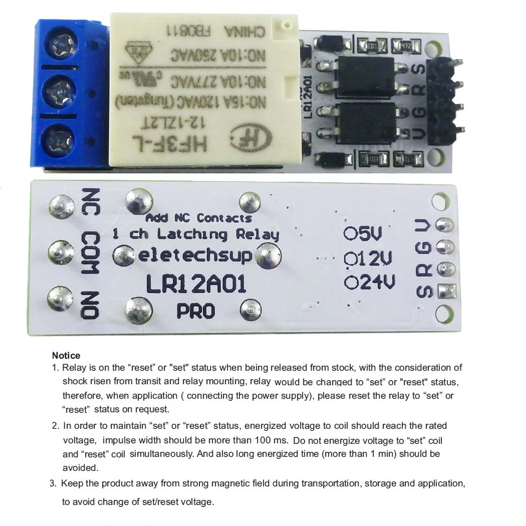 LR12A01 Magnetic Latching Rela - Shelly Relay Module reseña y precio