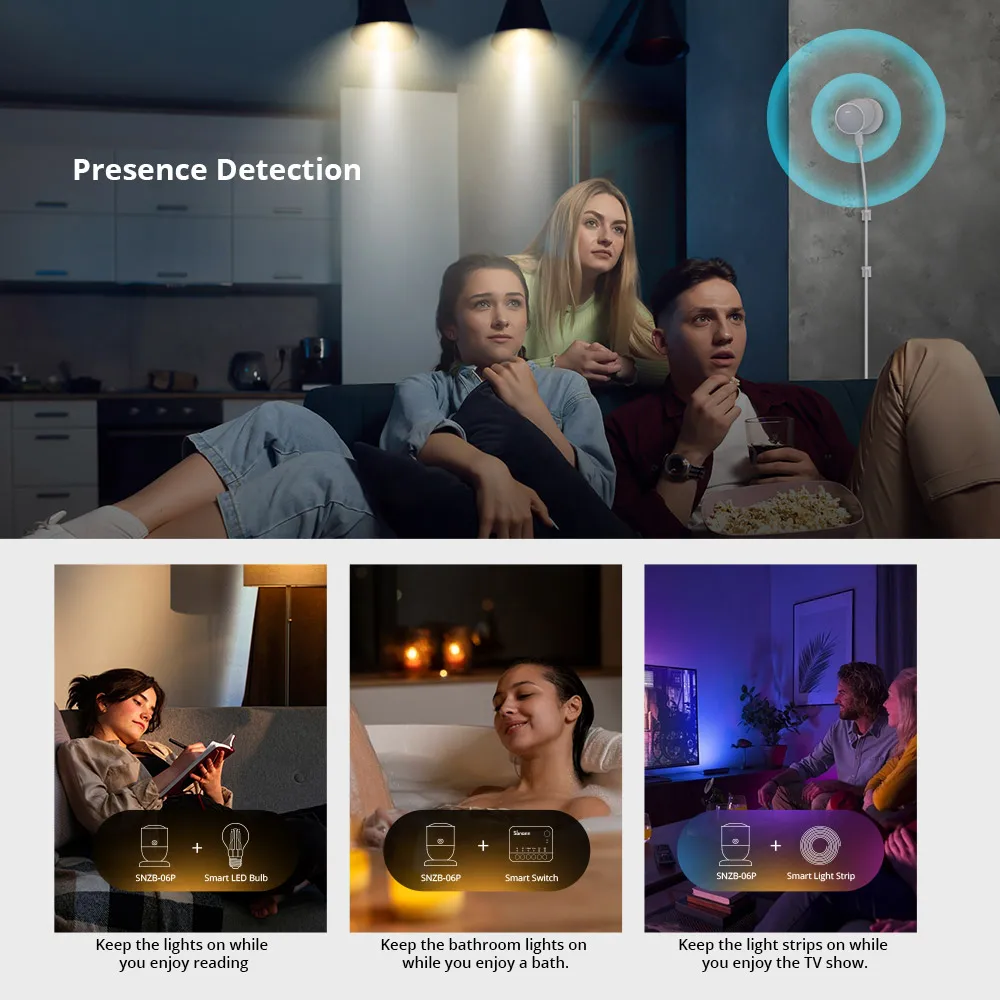 SONOFF SNZB 06P Zigbee Human P - Sonoff Basic Switch reseña y precio