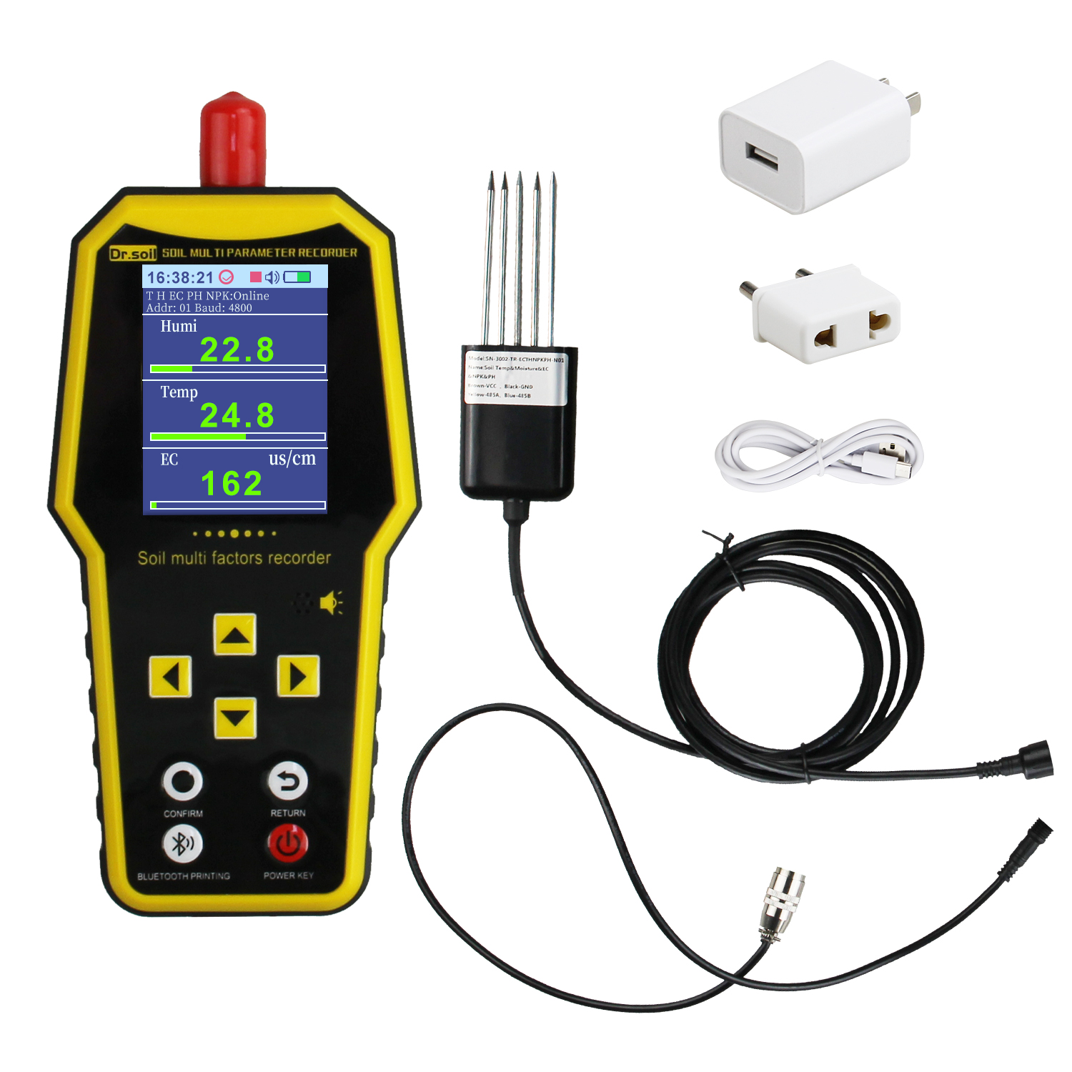 7 in 1 Portable Soil Moisture  - Temperature Humidity Sensor reseña y precio