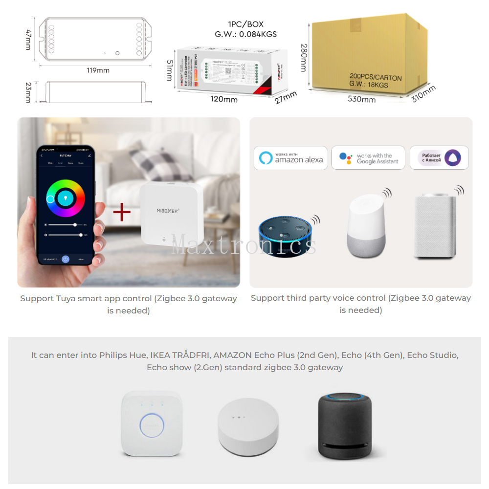 Miboxer DC12~48V Zigbee3.0 +2. - Zigbee Coordinator Stick reseña y precio