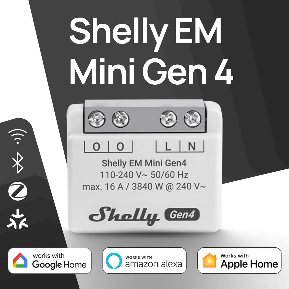 Shelly EM Mini Gen4 Matter Com - Shelly Relay Module reseña y precio