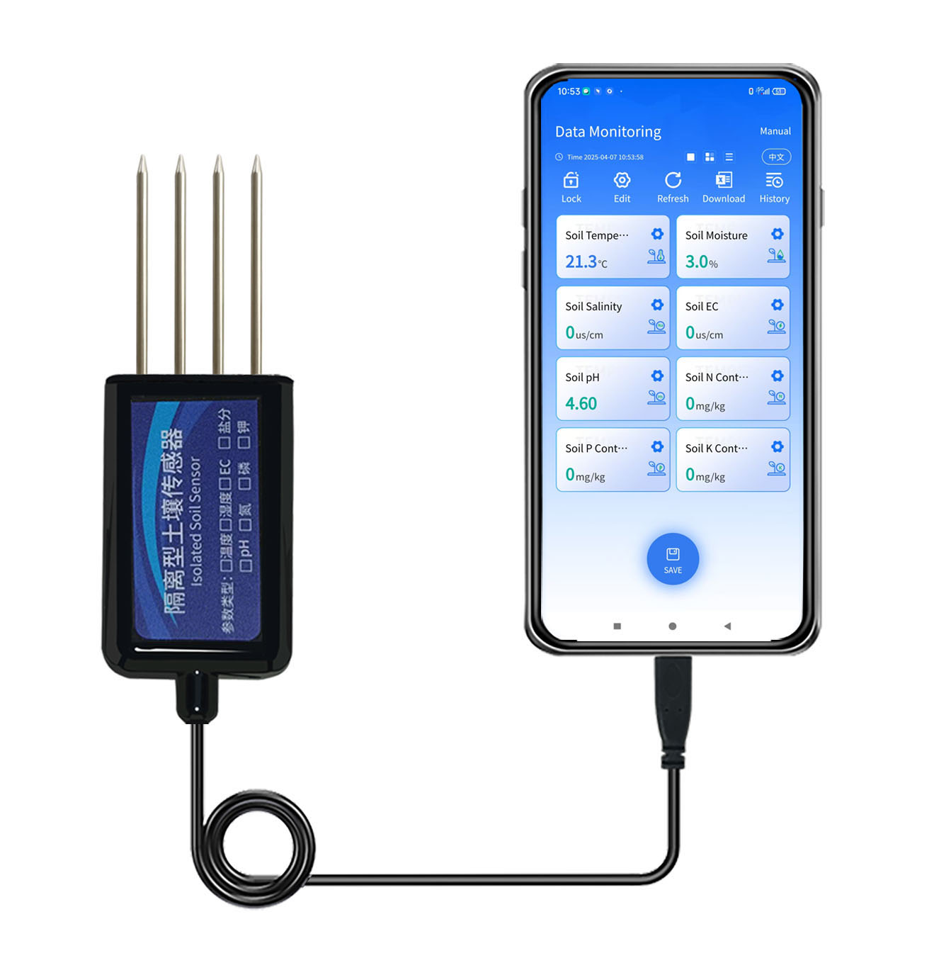 8 in 1 Digital Soil Sensor And - Temperature Humidity Sensor reseña y precio