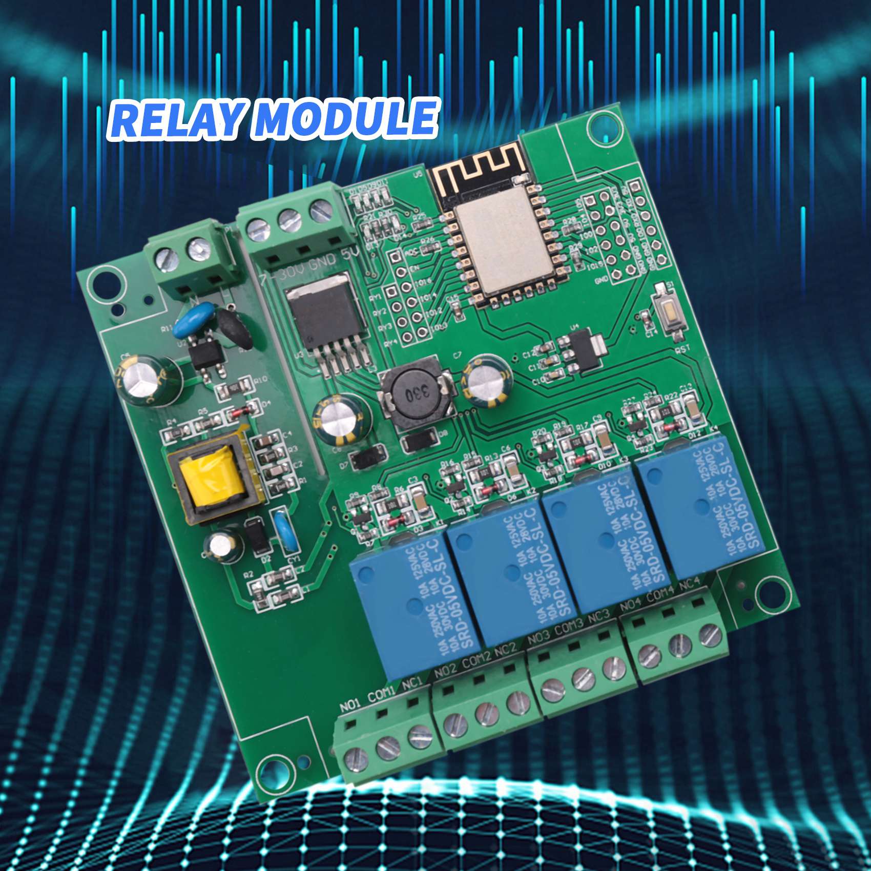 SCLS ESP8266 Wireless WIFI 4 C - Relay 8 Channel Board reseña y precio