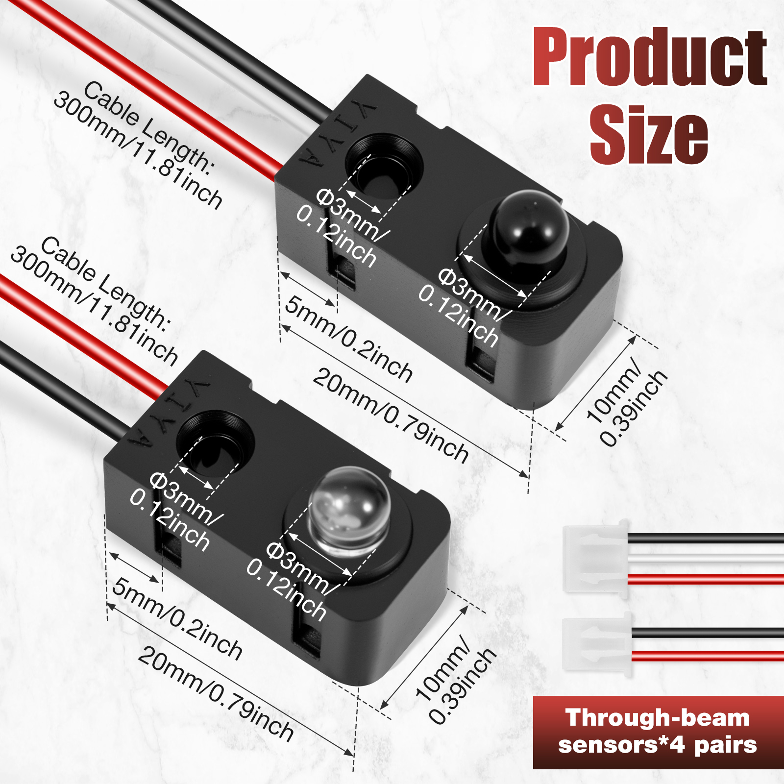 4 Pairs Infrared Break Beam Se - Diy Automation Projects reseña y precio