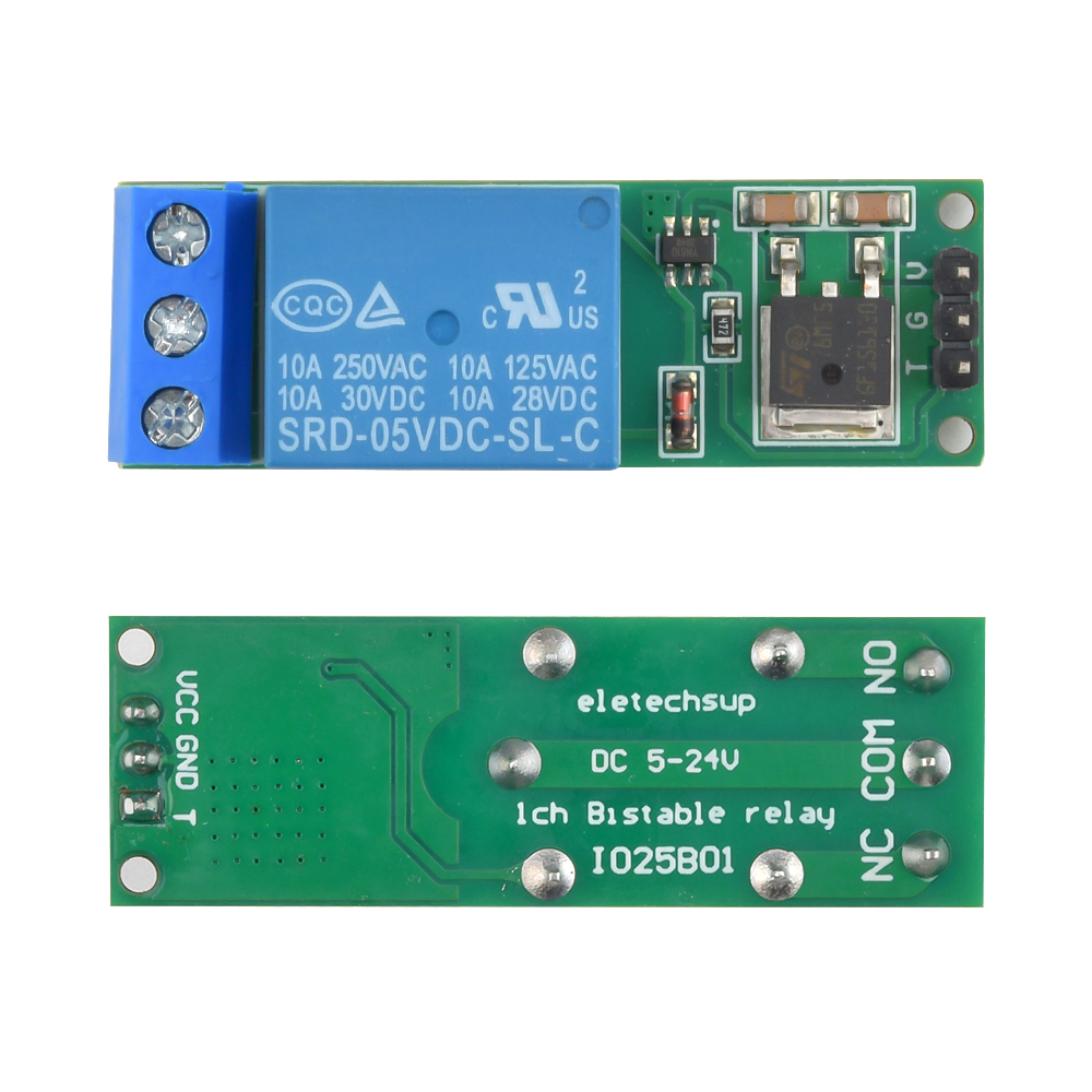 DC 6-24V Flip-Flop Latch Relay - Shelly Relay Module reseña y precio
