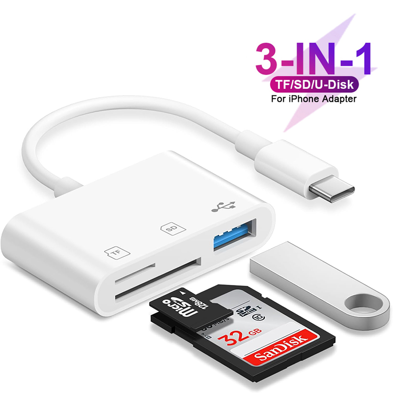 3 in 1 Type C Card Reader Adap - Home Assistant Sd reseña y precio