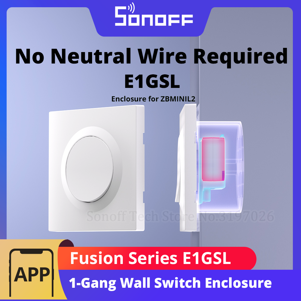 SONOFF E1GSL Wall Switch Enclo - Sonoff Basic Switch reseña y precio