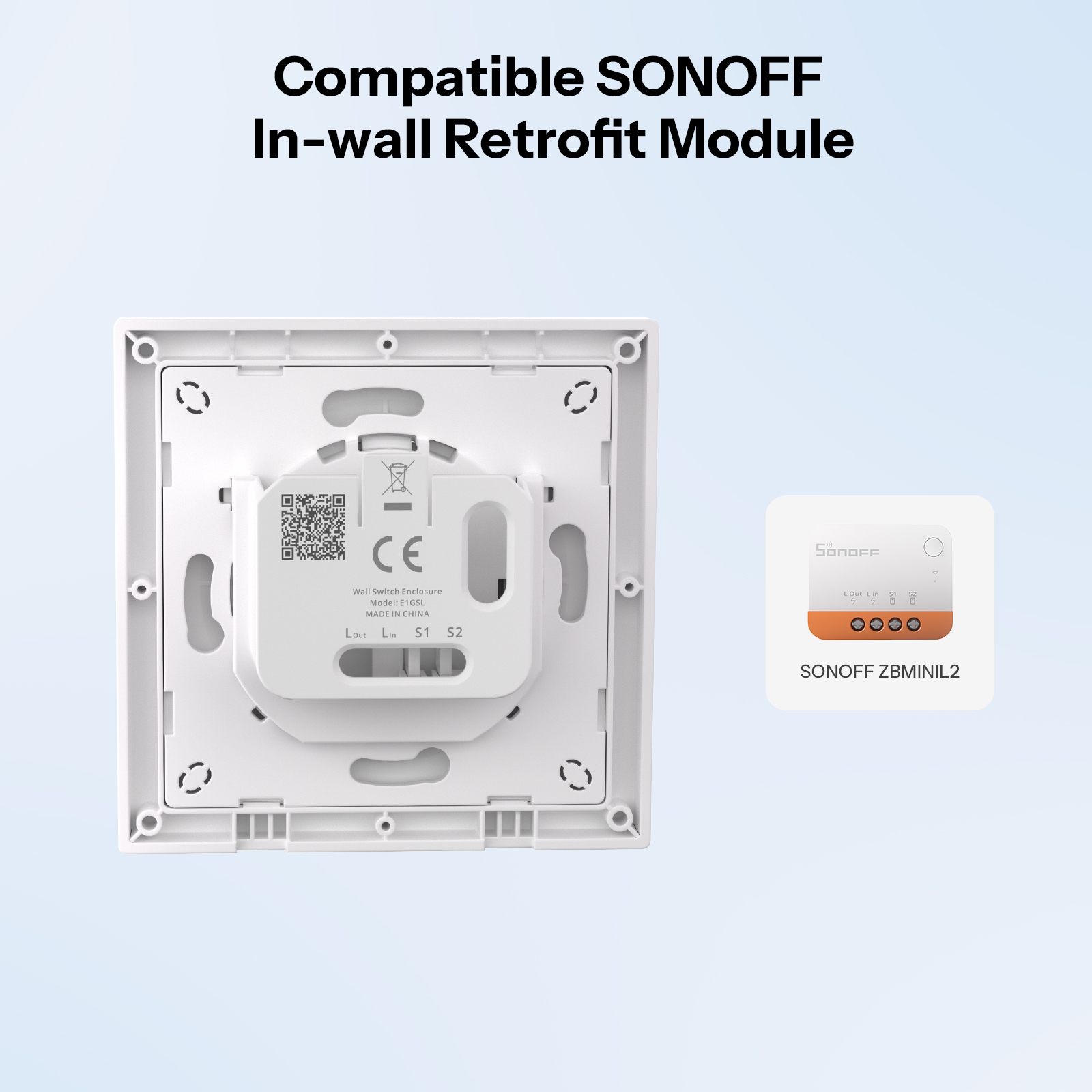 SONOFF E1GSL Wall Switch Enclo - Sonoff Basic Switch reseña y precio