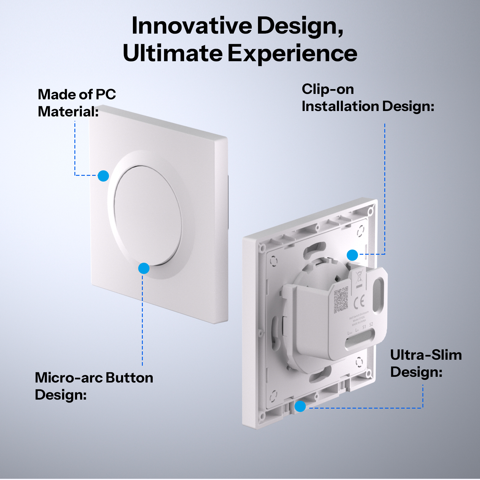 SONOFF E1GSL Wall Switch Enclo - Sonoff Basic Switch reseña y precio