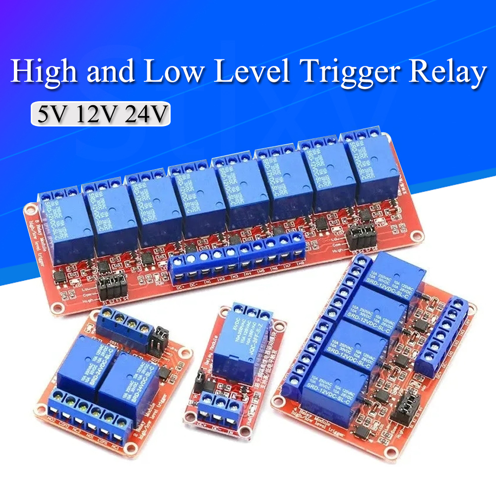 DC 5V 12V 24V 1 2 4 6 8 Channe - Relay 8 Channel Board reseña y precio