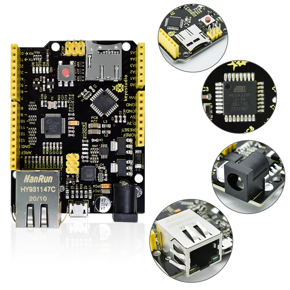 Keyestudio W5500 ETHERNET DEVE - Ethernet Module W5500 reseña y precio