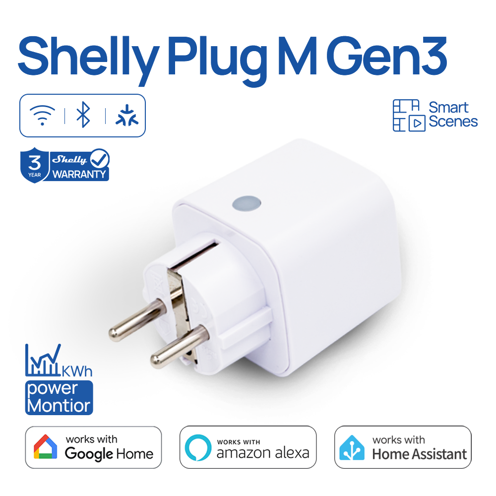Shelly Plug M Gen3 WiFi Smart  - Shelly Relay Module reseña y precio