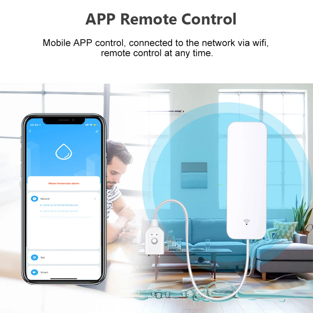 Tuya WiFi Zigbee Water Sensor  - Home Automation Technology reseña y precio