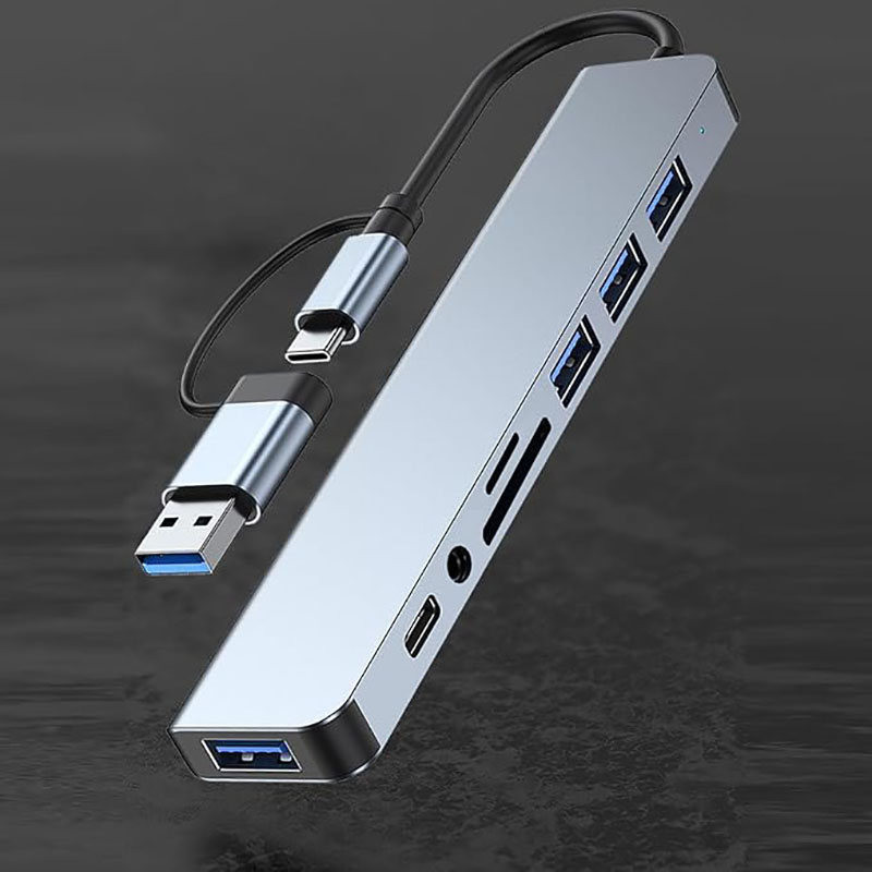 USB C Hub USB Splitter 8 in 1  - Home Assistant Sd reseña y precio