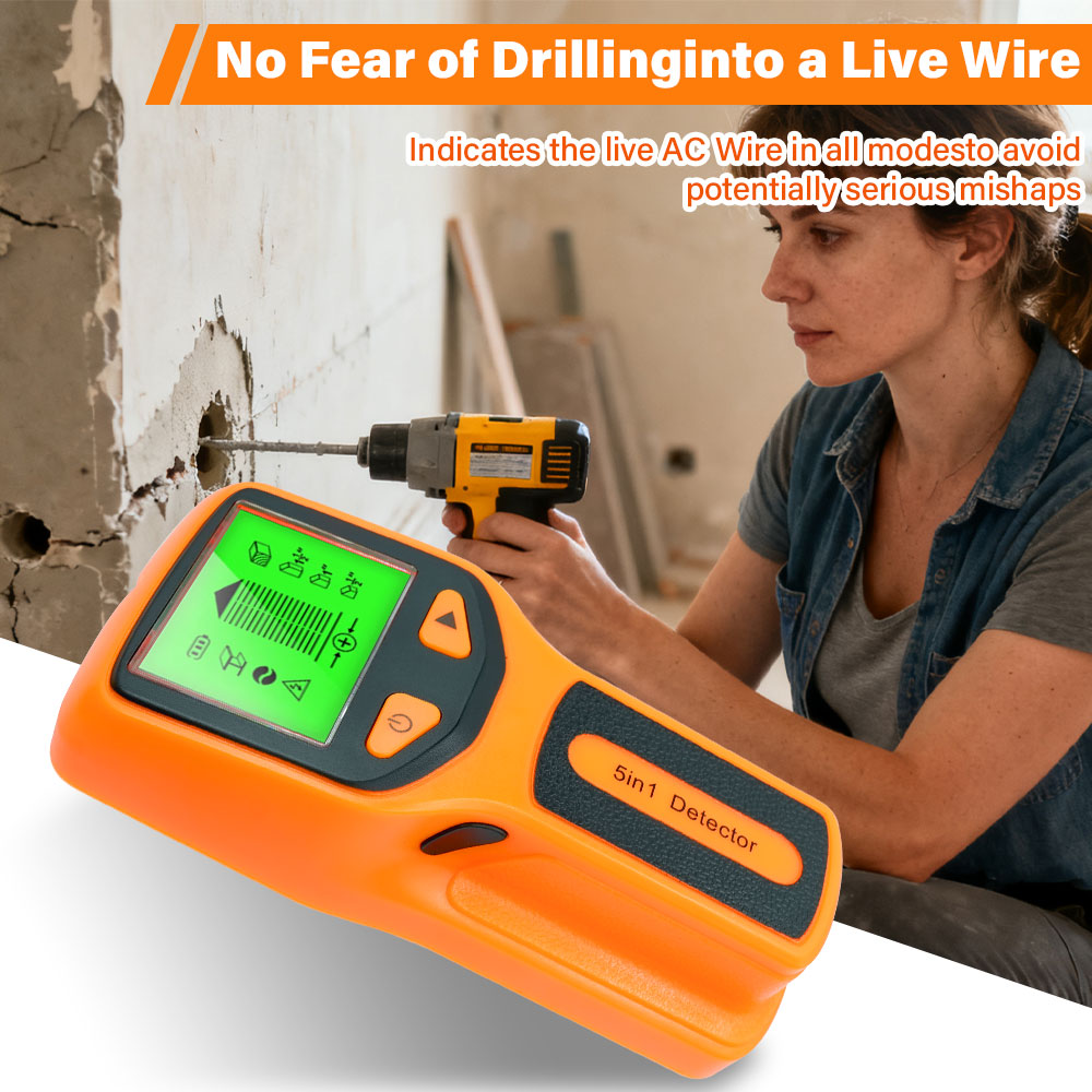 Wall Stud Detector 5 in 1 Hand - Water Leak Detector Wired reseña y precio