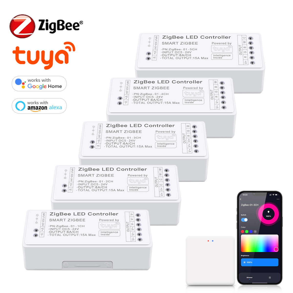 Zigbee 3.0 CCT RGBW RGB LED St - Zigbee Coordinator Stick reseña y precio