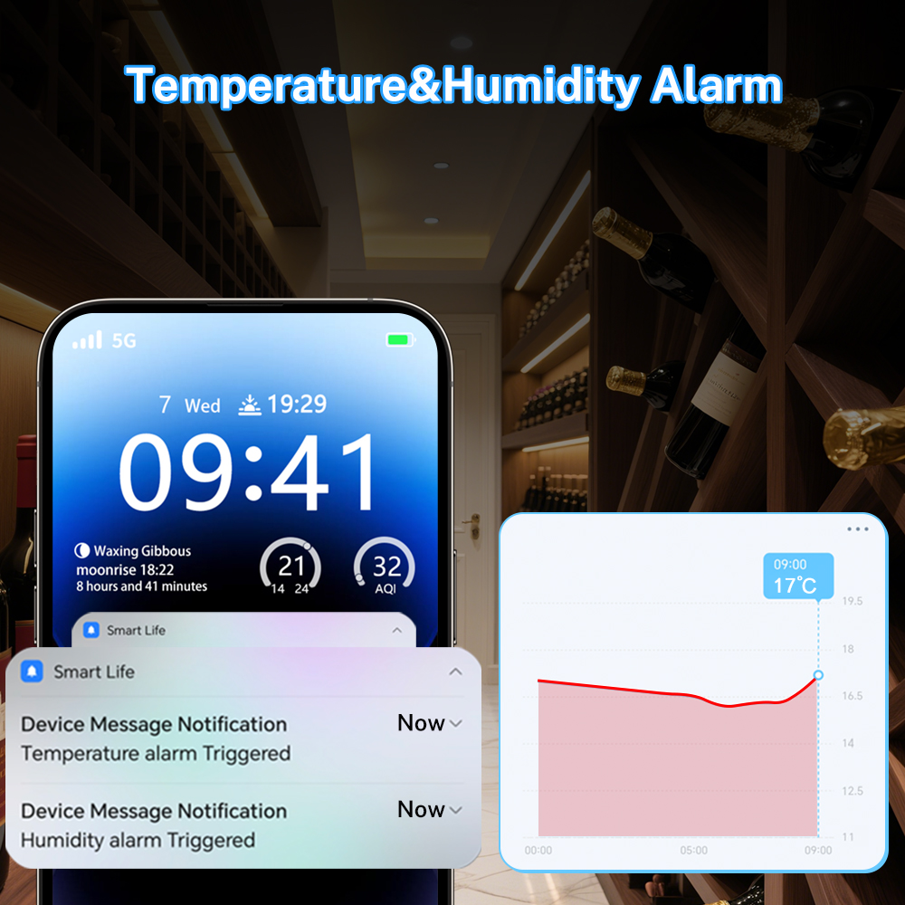 Tuya Zigbee Temperature Humidi - Temperature Humidity Sensor reseña y precio