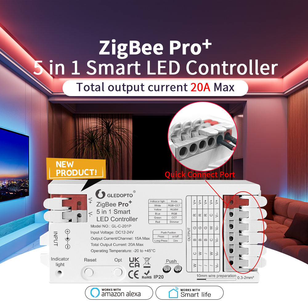 GLEDOPTO ZigBee 3.0 Pro+ 2 in  - Zigbee Coordinator Stick reseña y precio