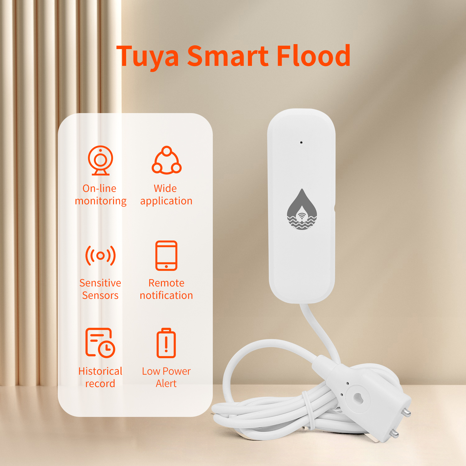 YFK Tuya WiFi Water Leakage Se - Home Automation Technology reseña y precio